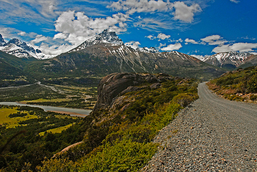 Austral road, Cerro Castillo, Chile, Patagonia, landscape