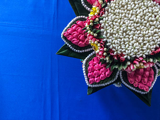Crop thai tray of wedding gifts