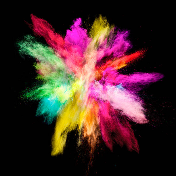 istock Freeze motion of colored dust explosion 623292108