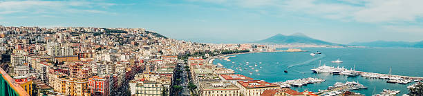 Naples view, Italy stock photo