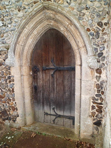 istock Gothic church doorway (Right aspect) 623297634