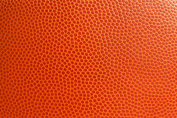 Basketball texture close up stock photo