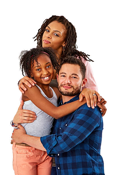 Young transgender family together on white Portrait of young transgender family together on white background transgender person photos stock pictures, royalty-free photos & images