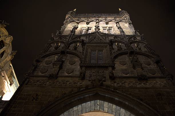 istock Powder Tower by night, Prague, Czech Republic 623299458