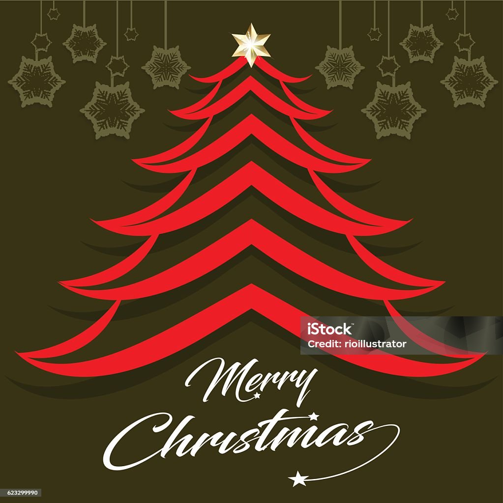 Christmas Tree In Text Abstract Chritstmas Tree Design With Text Style Stock Illustration ...