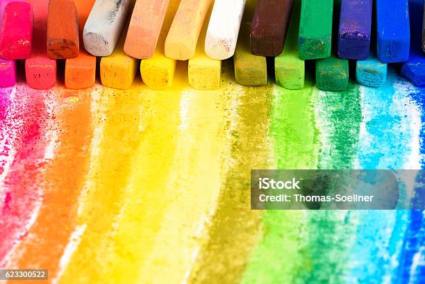 Chalk Pastel Stock Photo - Download Image Now - Pastel Crayon, Pastel Drawing, Pastel Colored