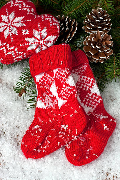 istock Christmas still life with bright symbols 623300550