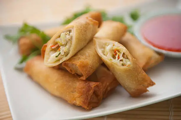 Photo of egg rolls