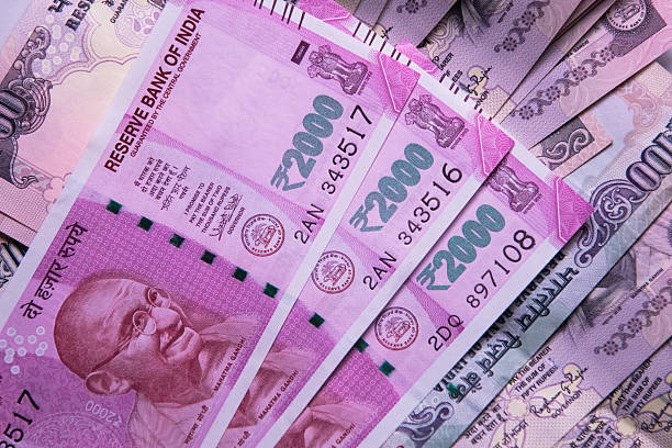 Indian 2000 Rs Currency Note stock photo