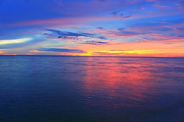 istock Sunrise morning time before. Colorful sky and  water 623302158