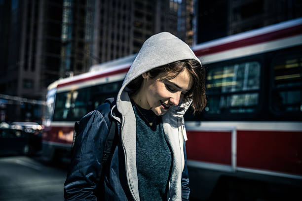 istock Beautiful young woman in downtown Toronto 623302952