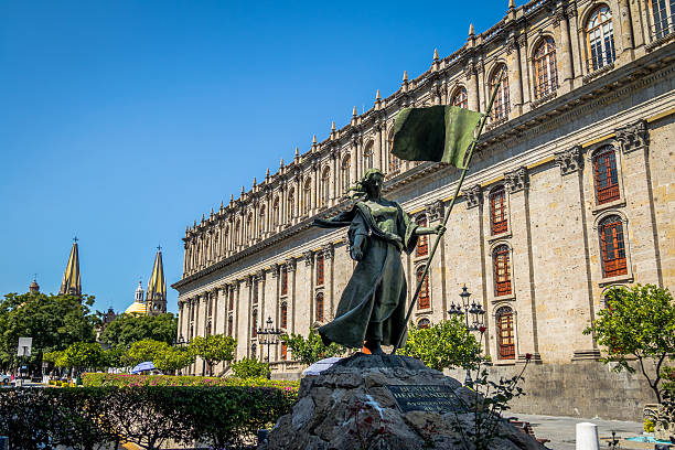 founders square - guadalajara, jalisco, mexique - middle ages architecture and buildings place of worship church photos et images de collection