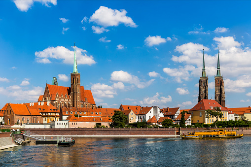 Cathedral Island in Wroclaw, Poland