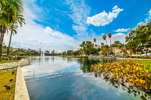 Echo park in Los Angeles, California