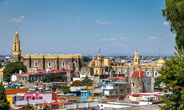 istock High view of Cholula City - Cholula, Puebla, Mexico 623306092