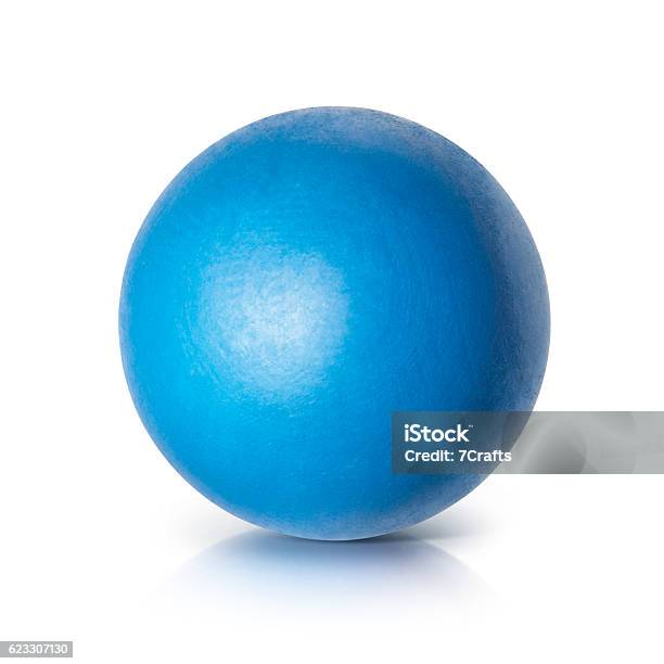 Blue Ball 3d Illustration Stock Photo - Download Image Now - Blue, Sphere, Evening Ball