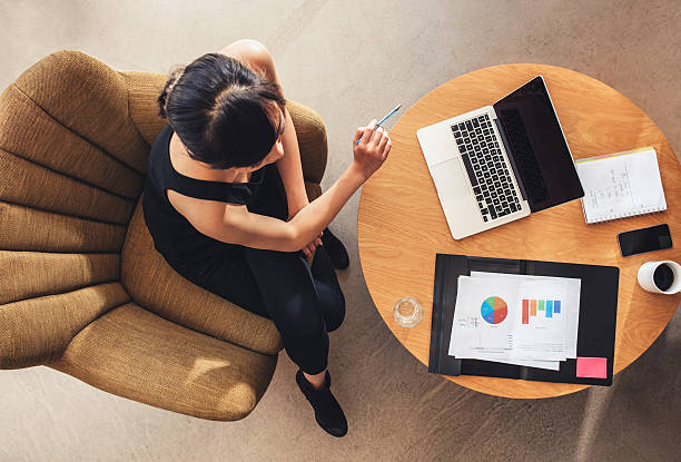 istock Businesswoman working on new business project 623343308