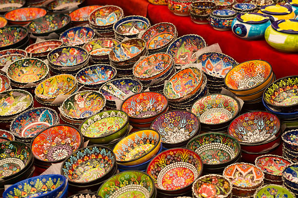 istock handmade colorful traditional Turkish ceramic plates 623345360