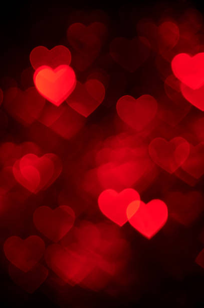 istock light red heart bokeh background photo, abstract holiday backdrop 623347120