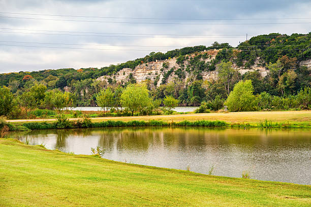 Park and the Brazos River in Waco Texas USA