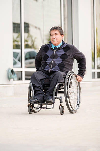 istock Disabled Business Man in the City 623350594