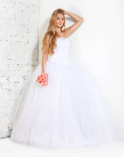 istock Portrait of a beautiful blond bride 623352074