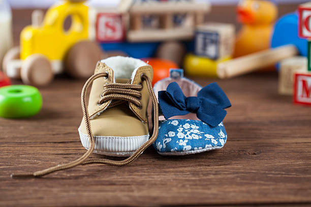istock Children's World toy on a wooden background. 623354254