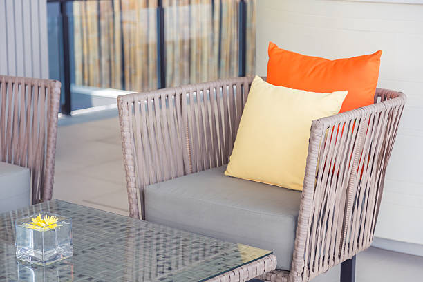 istock Chair in lobby of hotel 623356174