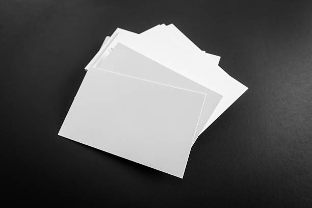 istock Business card on black background 623357562