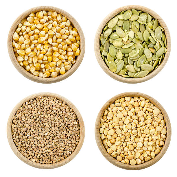 istock protein concept, set of four ingridients for maximum healthy life 623360532