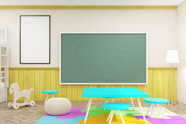 istock Child's room with poster 623364350