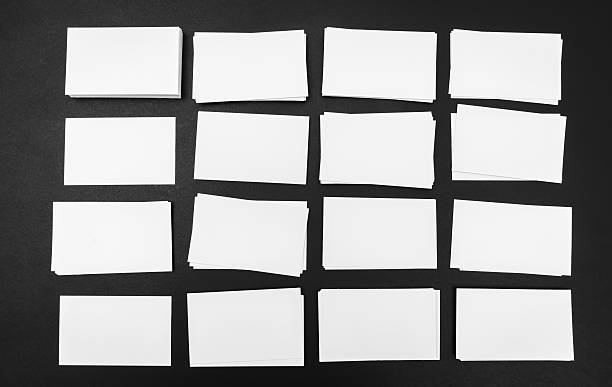 istock Business card on black background 623366224