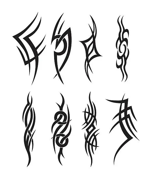 Vector illustration of Tribal Tatto art