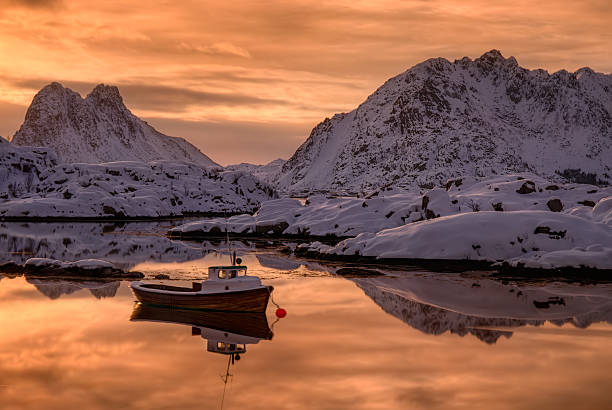 istock Boat in fjord 623366784