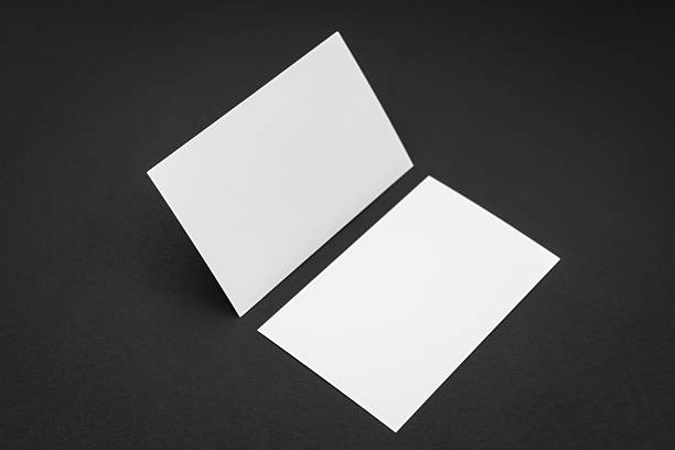 istock Business card on black background 623367872