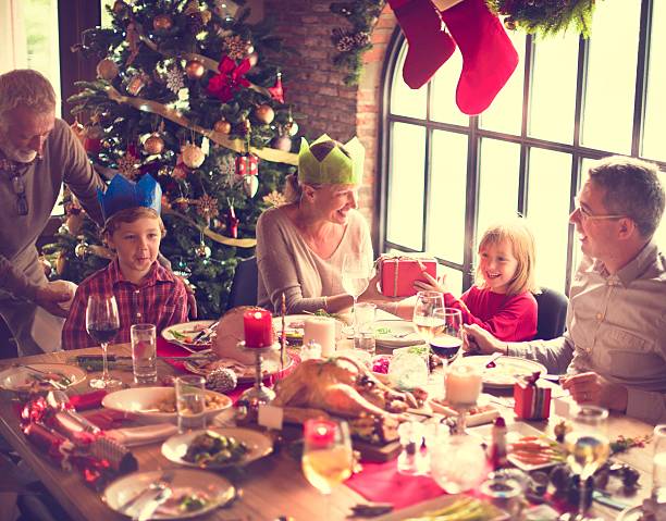 istock Family Together Christmas Celebration Concept 623377090