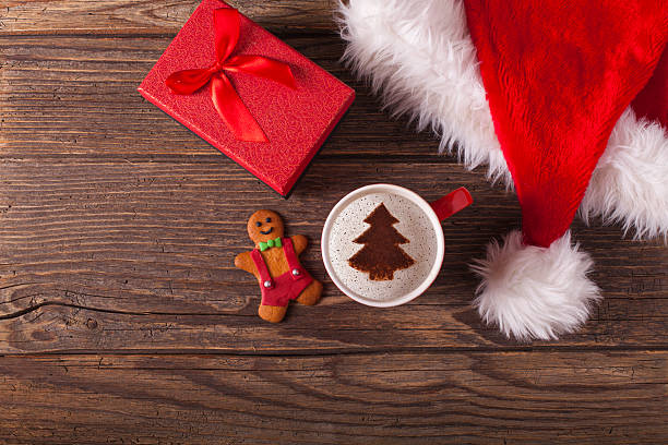 istock Christmas cappuccino and gingerbread cookies 623377906