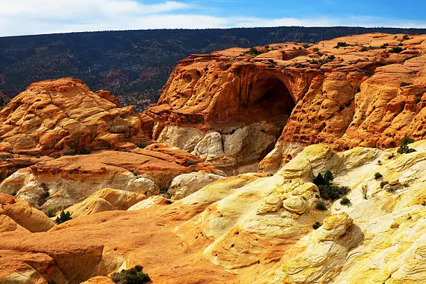 View of Cassidy Arch at Capitol Reef National Park