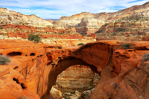 View of Cassidy Arch at Capitol Reef National Park