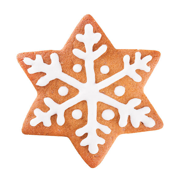 istock Christmas Gingerbread star cookie isolated on white 623378772