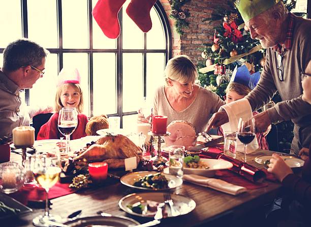 istock Family Together Christmas Celebration Concept 623379404