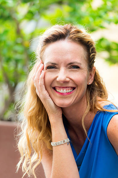 istock Smiling mature Blond Woman 623380786