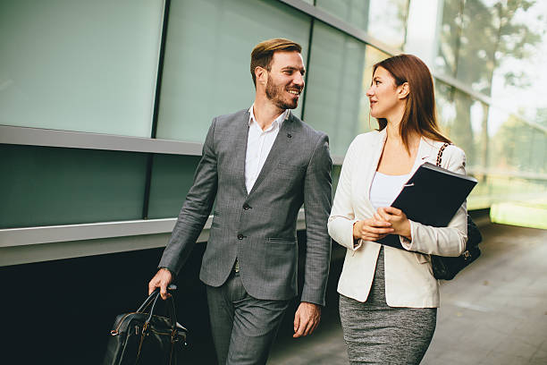 istock Business couple outdoor 623383886