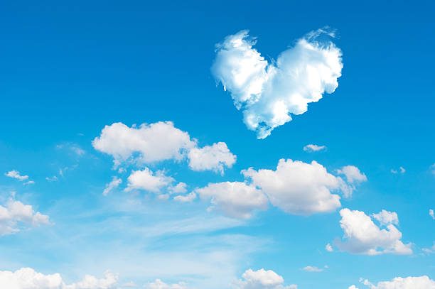 istock romantic Heart Cloud abstract blue sky and cloud nature backgrou 623384392
