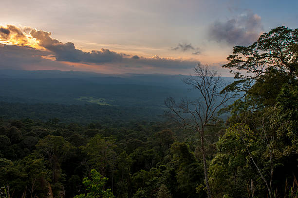 istock Beautiful sky at top view mountain in evening 623421820