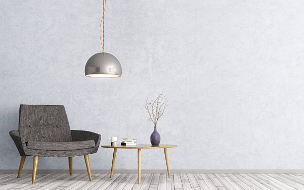 istock Interior with armchair and coffee table 3d rendering 623422330