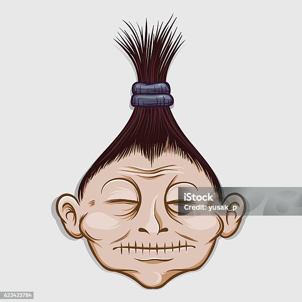 Creepy Old Woman Shrinking Head Stock Illustration - Download Image Now -  Adult, Cartoon, Characters - iStock