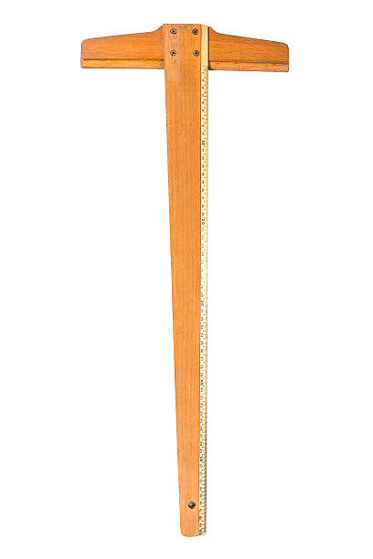 Wooden T Square Ruler Tool With Inch And Centimeter Stock Photo - Download  Image Now - iStock