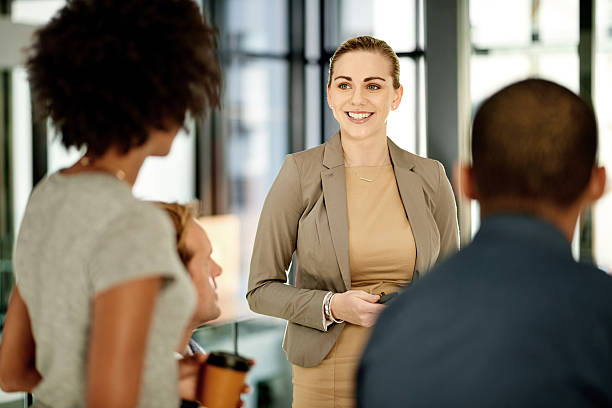 istock She's always a big encouragement to her team 623427544