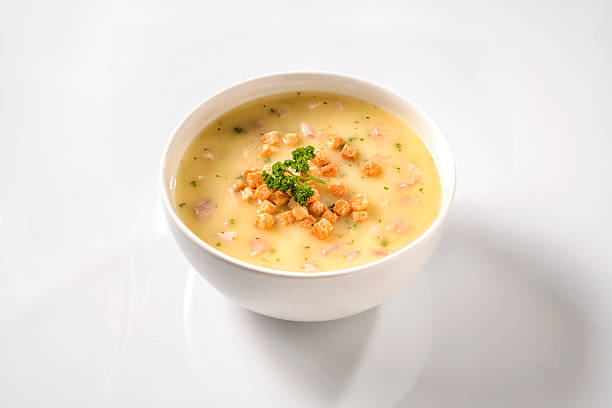 istock Fresh vegetable chicken stew with croutons 623429810